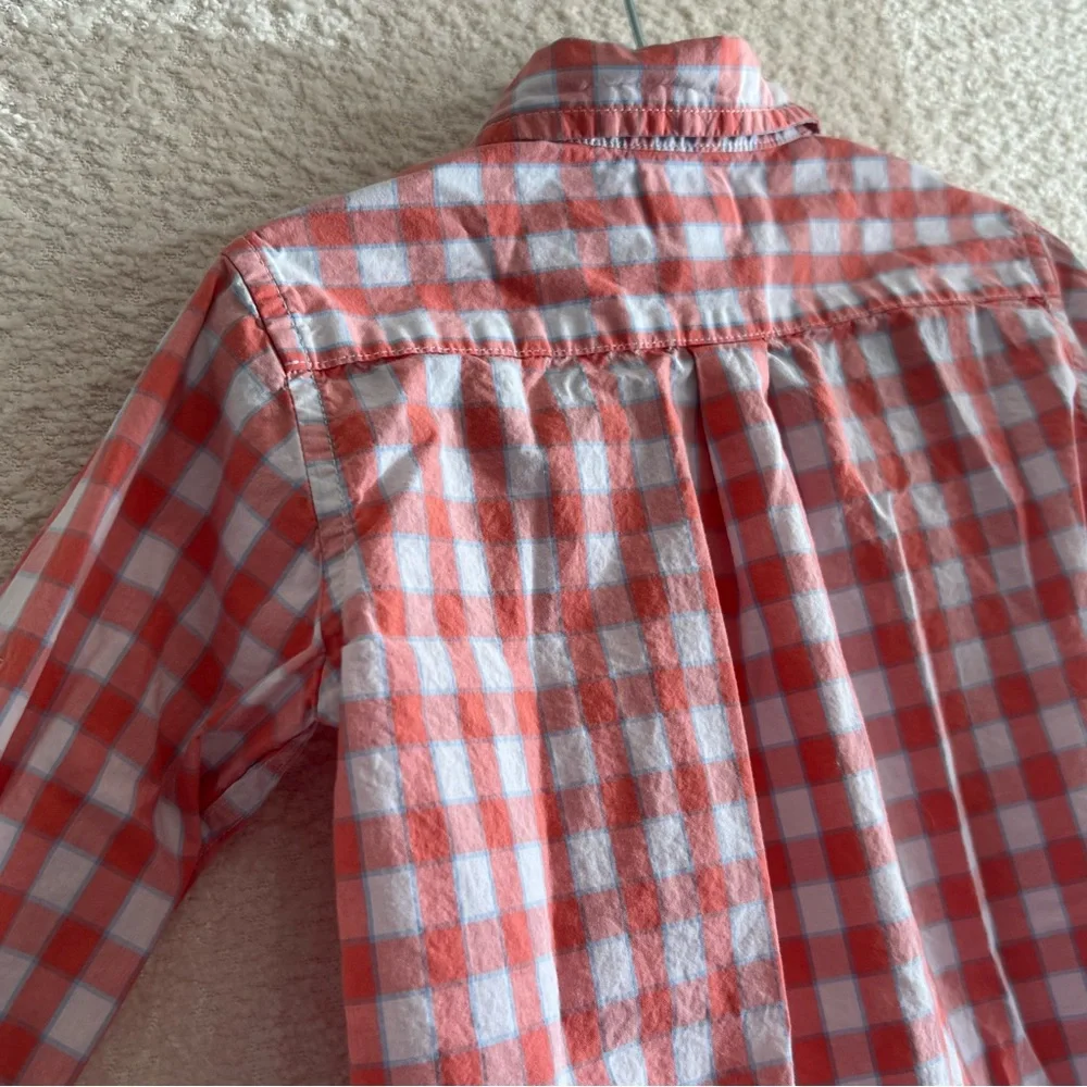 Janie And Jack Toddler Boys Button Down Plaid‎ Dress Shirt Size 18-24 Months